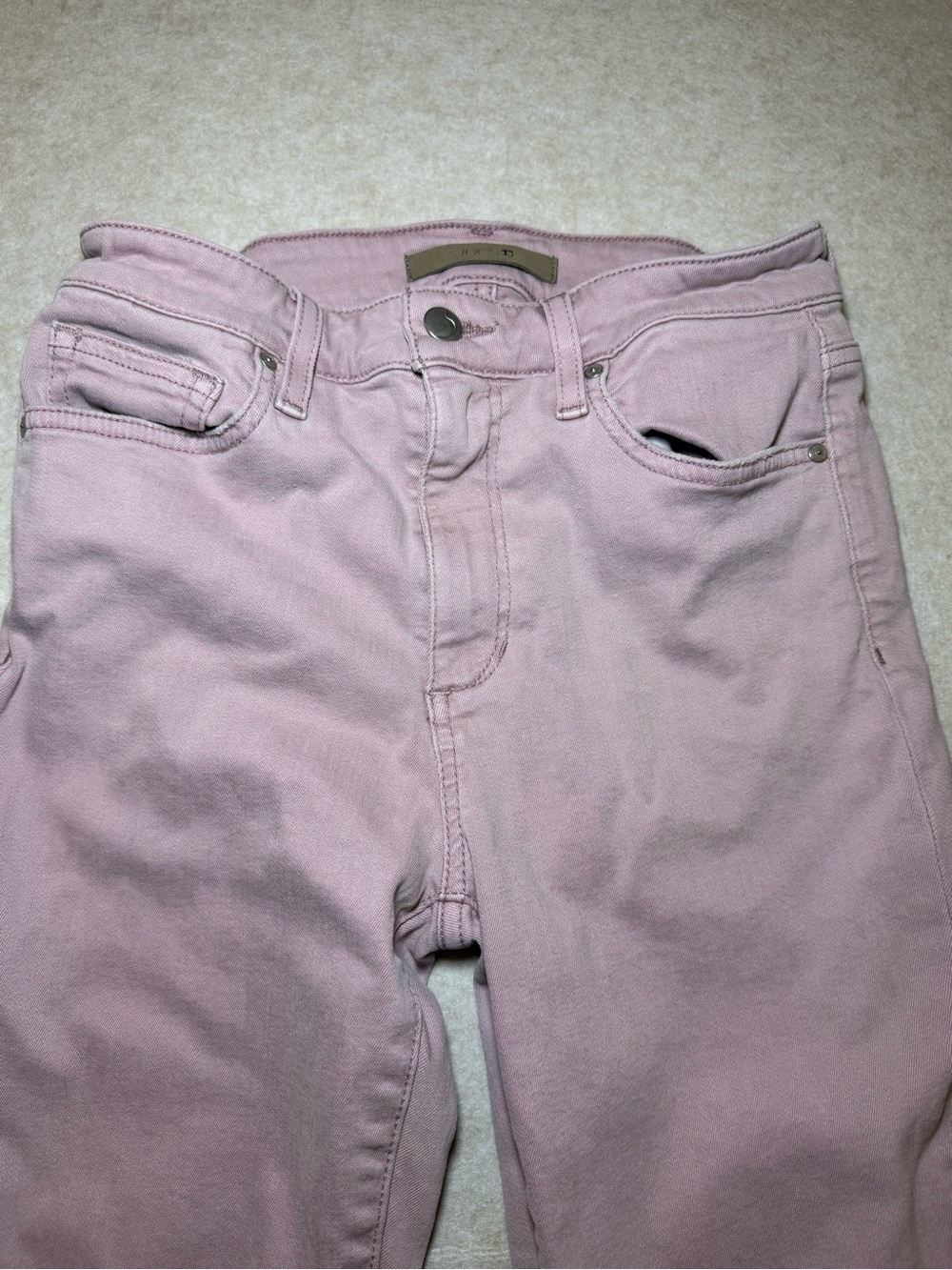 Joe's Jeans Mauve Pink Skinny Straight Leg Jeans Size 27 - Picture 2 of 9